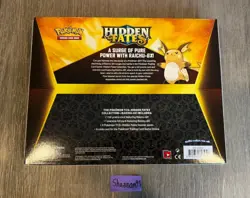 Pokemon Hidden Fates Raichu GX Collection Box 4 Booster Pack Promo Jumbo Card - Image 5