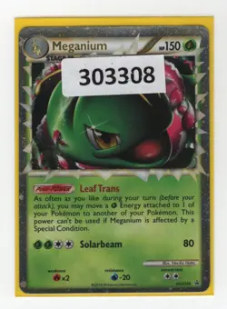 (303308) MEGANIUM PRIME HGSS08 Ultra Rare Holo HGSS Pokemon Promo Card - Image 1