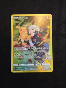 Pokemon Card Pikachu Secret 160/159 Crown Zenith TG Holo NM COPY 💢💥💢 - Image 1