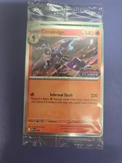 Phantasmal Flames STAFF Sealed Promo Pack - 4 Cards Pokemon TCG - Image 2