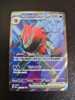 Pokemon TCG N's Zoroark EX Holo Ultra Rare Card 175/159 Sv09: Journey Together - Image 1
