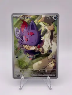 Pokemon TCG N's Zorua 189 Scarlet & Violet Promo Holo Card Journey Together - Image 1