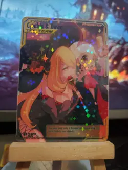 Cynthia-pokemon waifu card-goddess-Halloween set 2022-Star finish-HLW01-Limit ED - Image 1
