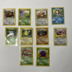 Pokemon Jungle Bundle x 10 Cards - Vintage WOTC Pokemon Joblot - Image 1