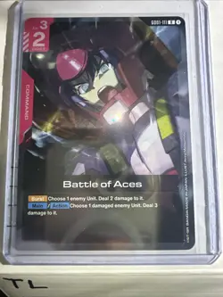 Battle of Aces Foil - GD01-111 NM - Gundam TCG Card Game - Image 1
