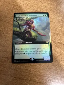 Leaf-Crowned Visionary (Extended Art) Dominaria United Foil NM-M Unplayed - Image 1