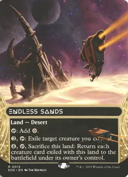 MTG Endless Sands (0015) *Non-Foil* Borderless Edge of Eternities Stellar NM/MT - Image 1