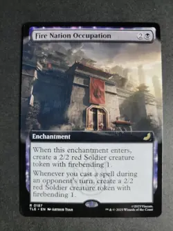 Fire Nation Occupation (Extended Art) Rare MTG Avatar Eternal - Image 1