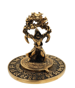 Tox Human Wizard Scrye Life Counter Reaper Miniatures-Pewter 14k Gold Plated-B1 - Image 1