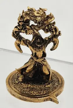 Tox Human Wizard Scrye Life Counter Reaper Miniatures-Pewter 14k Gold Plated-B1 - Image 2