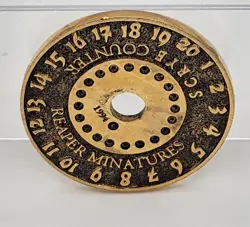 Tox Human Wizard Scrye Life Counter Reaper Miniatures-Pewter 14k Gold Plated-B1 - Image 5