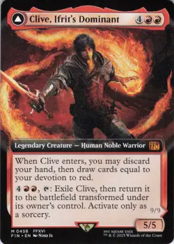 MTG Clive, Ifrit's Dominant (Extended Art) (458) | NM | Final Fantasy {FIN} - Image 1