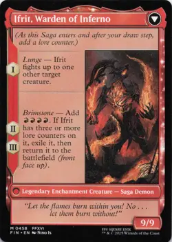 MTG Clive, Ifrit's Dominant (Extended Art) (458) | NM | Final Fantasy {FIN} - Image 2