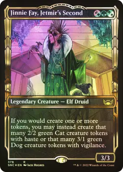 MTG FOIL Jinnie Fay, Jetmir's Second Showcase Gilded Foil - Streets of New - Image 1