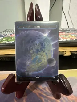 Island (492) (Borderless) (Galaxy Foil) Unfinity Foil - Image 1