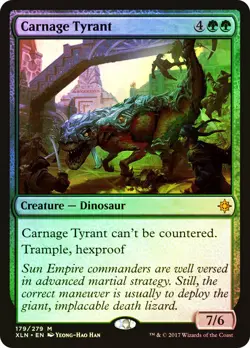 MTG FOIL Carnage Tyrant - Ixalan #179 - Image 1