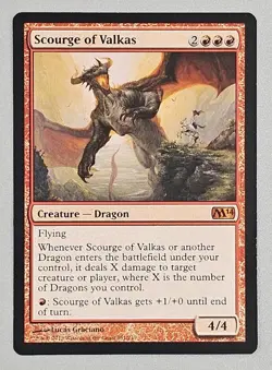 MTG Magic the Gathering Scourge of Valkas (151/262) Magic 2014 LP - Image 1