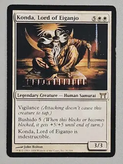 MTG Konda, Lord of Eiganjo (30/317) Champions of Kamigawa LP - Image 1