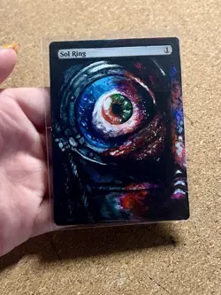 Magic The Gathering Resident Evil Alter - Sol Ring Hand painted - Image 1
