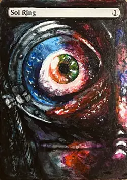 Magic The Gathering Resident Evil Alter - Sol Ring Hand painted - Image 2