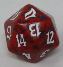 Magic the Gathering Lorwyn Red Spindown Dice - Image 1