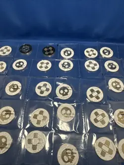 Pokemon TCG Silver & Gold Metal Coins 28 Sets Condition Markers Lot - Image 3