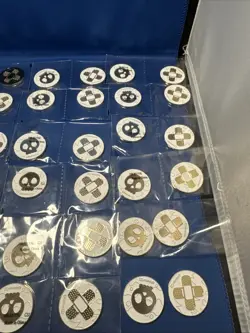 Pokemon TCG Silver & Gold Metal Coins 28 Sets Condition Markers Lot - Image 4