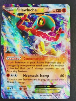 Pokemon TCG Hawlucha EX 64/111 NM-LP Furious Fists Half Art Holo - Image 1