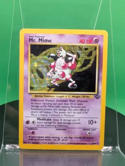 Mr. Mime 6/64 Unlimited Jungle Set Holo Rare 1999 English Pokemon Card TCG WoTC - Image 1