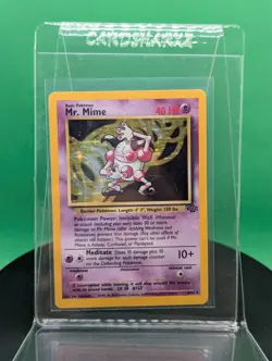 Mr. Mime 6/64 Unlimited Jungle Set Holo Rare 1999 English Pokemon Card TCG WoTC - Image 4