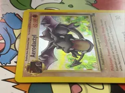 Pokemon TCG Aerodactyl Fossil 1/62 holo rare 1999 WOTC LP - Image 4