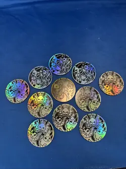 Glaceon Vaporeon Espeon Sylveon Umbreon Flareon Jolteon Jumbo Pokemon TCG Coins - Image 1