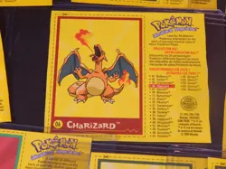 RARE Vintage Lot 20 Pokemon Card Labels Pasta Can Promo w/ Charizard CANADA 2000 - Image 2