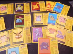 RARE Vintage Lot 20 Pokemon Card Labels Pasta Can Promo w/ Charizard CANADA 2000 - Image 5
