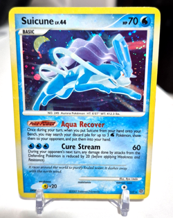 Suicune 19/132 Pokemon Secret Wonders - Holo Rare - 2007 LP HOLO 2 SWIRLS - Image 1