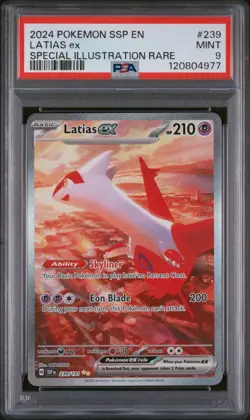 Pokemon TCG: Latias ex (Spec. Illus Rare) - 239/191 - S&V Surging Sparks - PSA 9 - Image 1