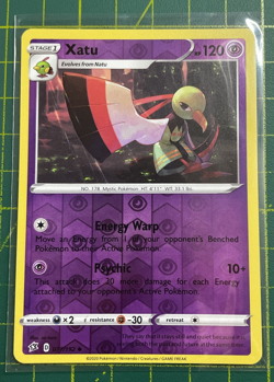 Pokemon TCG Xatu Rebel Clash 077/192 Reverse Holo Uncommon Near Mint Condition - Image 1