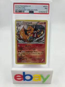 2016 Pokemon Generations Radiant Collection Charizard #RC5 PSA 7 - Image 1