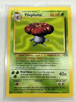 Vileplume 31/64 Non-Holo Rare Unlimited 1999 Jungle Pokemon TCG MP L41 - Image 1