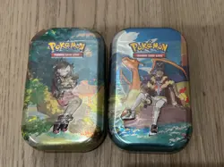Sealed Crown Zenith Mini Tins Leon Charizard & Marnie - Image 1
