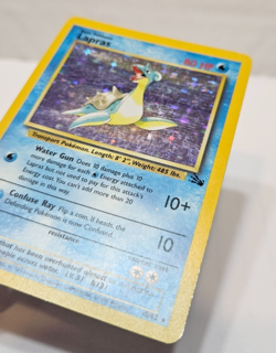 Lapras 10/62 Holo Rare Unlimited Fossil Pokemon 231 - Image 2