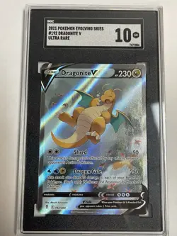 2021 Pokemon Evolving Skies Dragonite V 192/203 SGC 10 - Image 1