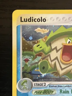 2003 Pokemon TCG Ludicolo 7/100 E-Reader Holo Rare LP/NM Ex Sandstorm - Image 4