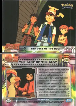 Pokemon Topps The Best of the Best #20 Mewtwo Strikes Back Blue Logo - Image 1