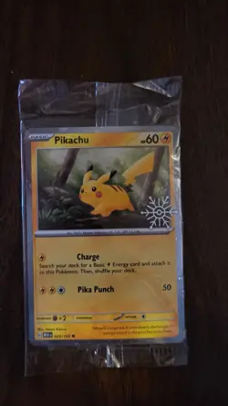 Pikachu 025/165 SEALED STAMPED HOLOBLEED/SWIRL Holiday Calendar Pokemon TCG MINT - Image 1