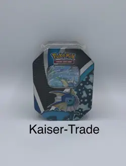 Pokemon Tin Box Aquana V Schwert & Schild Sammelkarten 2021 DE NEU & OVP - Image 1