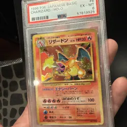 1996 Pokemon TCG Charizard #6 Japanese Basic PM PSA 6 Holo Rare - Image 3