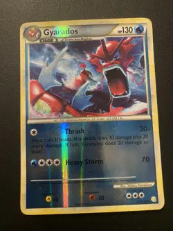 POKEMON TCG GYARADOS 123/123 HEART GOLD SOUL SILVER ULTRA RARE!! - Image 1