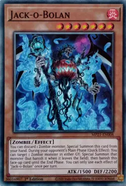 MP21-EN008 JACK-O-BOLAN COMMON 1ST EDITION YuGiOh CARD - Image 1