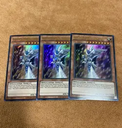 ??3x Yugioh YGLD-ENC04 Silent Magician LV8 ULTRA RARE PLAYSET NEAR MINT ?? - Image 1